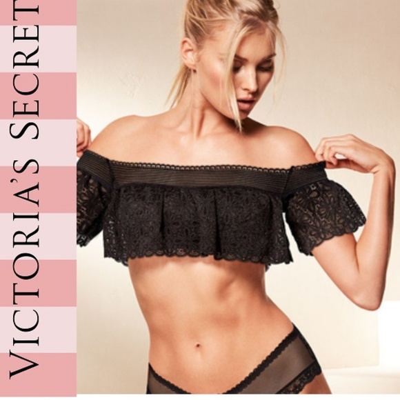 Victoria's Secret Other - Victoria Secret Black Lace Off-Shoulder bralette